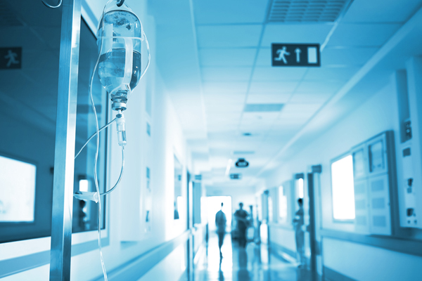 Hopsital with saline